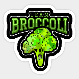 TEAM Broccoli Healthy Food Art Sticker